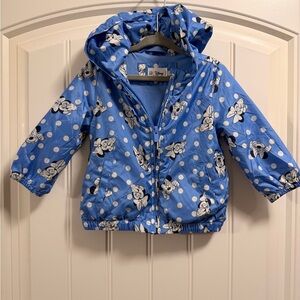 Baby GAP Blue and White Minnie Mouse Print Jacket